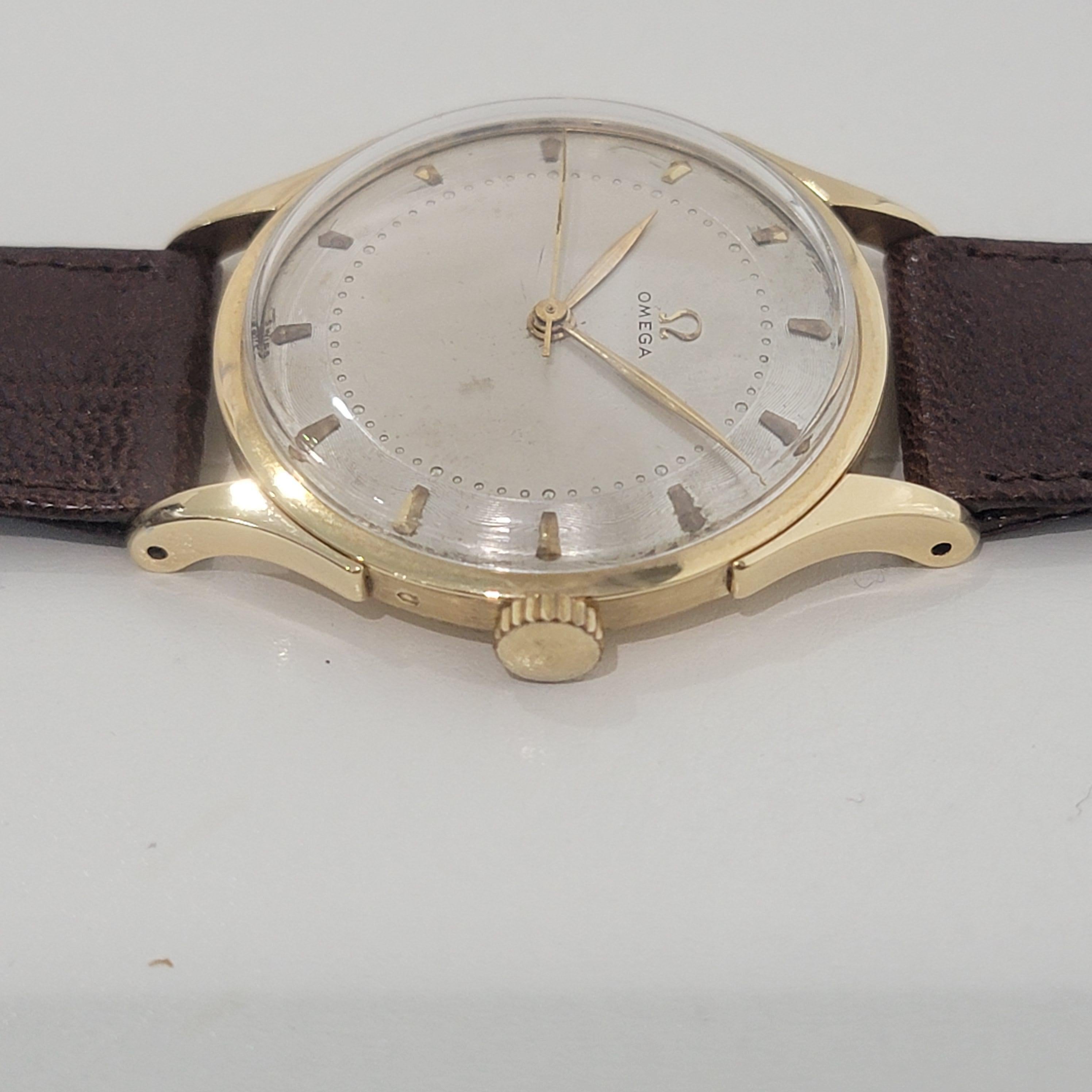 Omega 14191 Or 14 carats Jumbo 36 mm à remontage manuel, Vintage Swiss Luxury JM12 pour hommes, années 1940 1