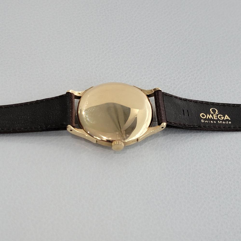 Omega 14191 Or 14 carats Jumbo 36 mm à remontage manuel, Vintage Swiss Luxury JM12 pour hommes, années 1940 5