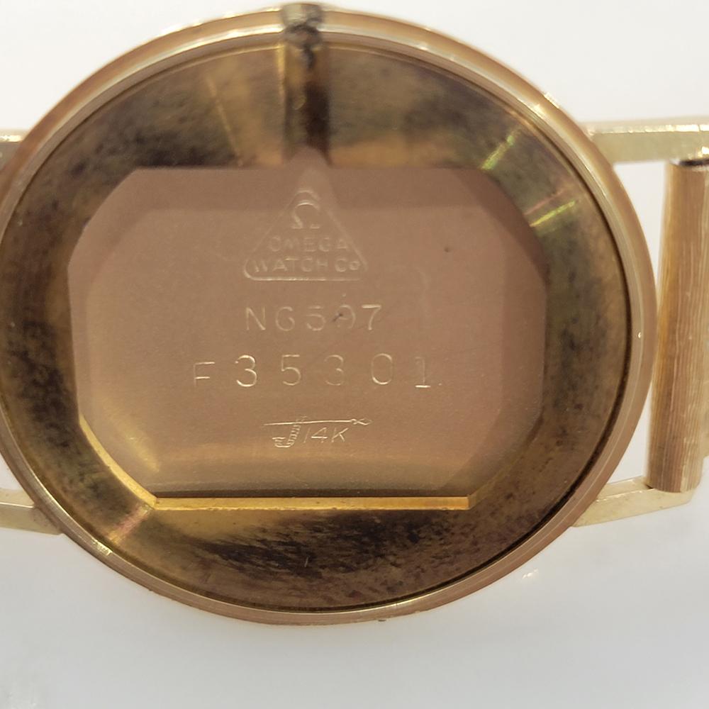 Mens Omega Ref 6597 14k Gold Manual Wind 1960s All Original Swiss Vintage JM19 7