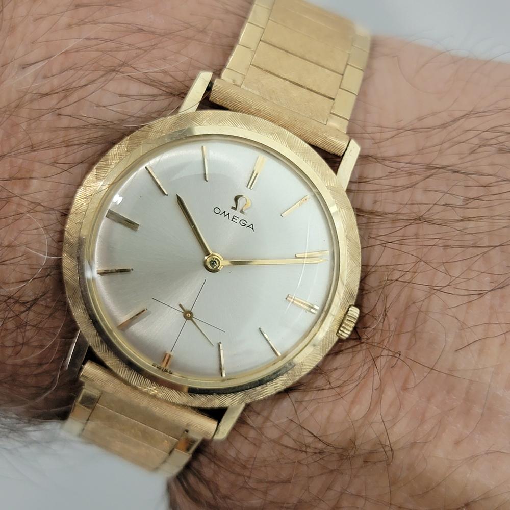 Mens Omega Ref 6597 14k Gold Manual Wind 1960s All Original Swiss Vintage JM19 8