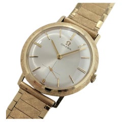 Mens Omega Ref 6597 14k Gold Manual Wind 1960s All Original Swiss Vintage JM19