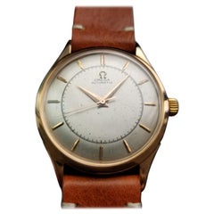 Mens Omega Ref.2584 18k Rose Gold Automatic, c.1940s Swiss Vintage LV949TAN