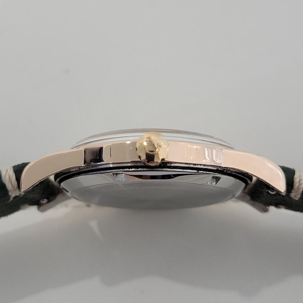Mens Omega Seamaster 2494 37mm Rose Gold Capped Bumper Automatic 1950s NA116 For Sale 5
