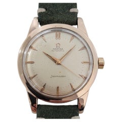 Mens Omega Seamaster 2494 37mm Rose Gold Capped Bumper Automatics 1950s NA116
