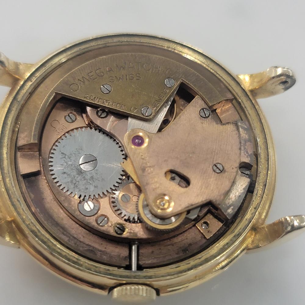 Mens Omega Seamaster 2592 35mm Gold Capped Bumper Automatic 1950s Vintage NA127 en vente 7