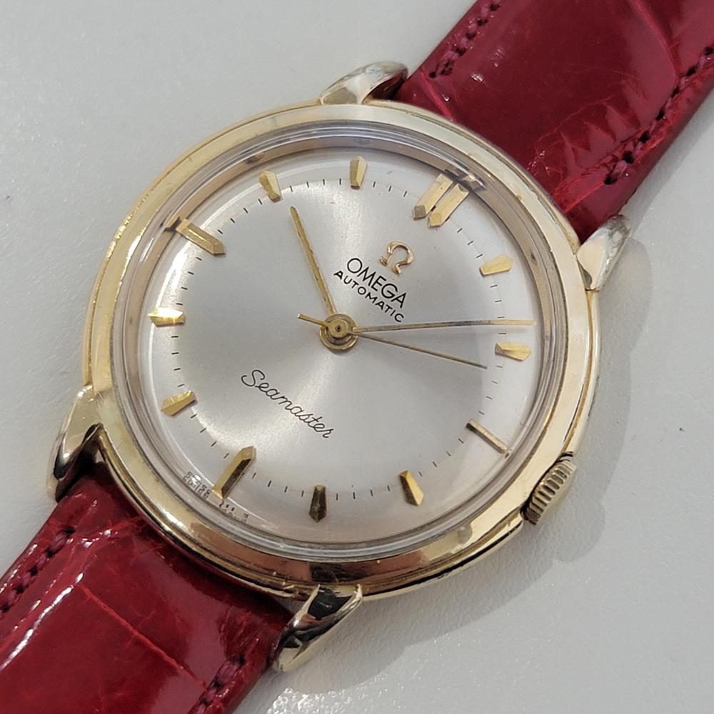 Mens Omega Seamaster 2592 35mm Gold Capped Bumper Automatic 1950s Vintage NA127 Pour hommes en vente