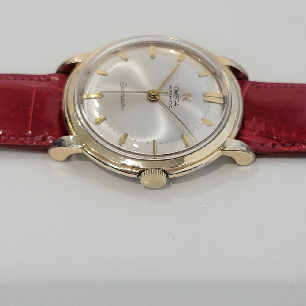 Mens Omega Seamaster 2592 35mm Gold Capped Bumper Automatic 1950s Vintage NA127 en vente 1