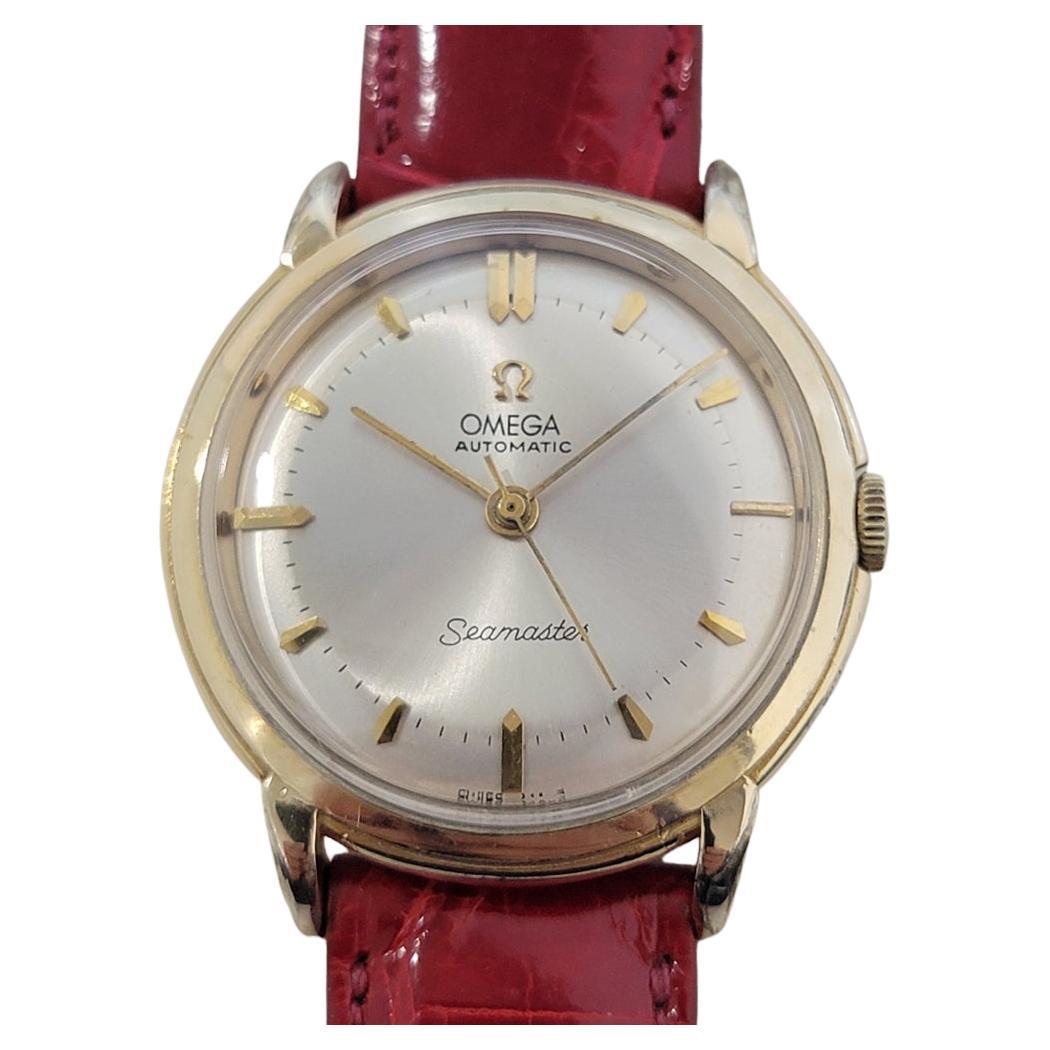 Mens Omega Seamaster 2592 35mm Gold Capped Bumper Automatic 1950s Vintage NA127