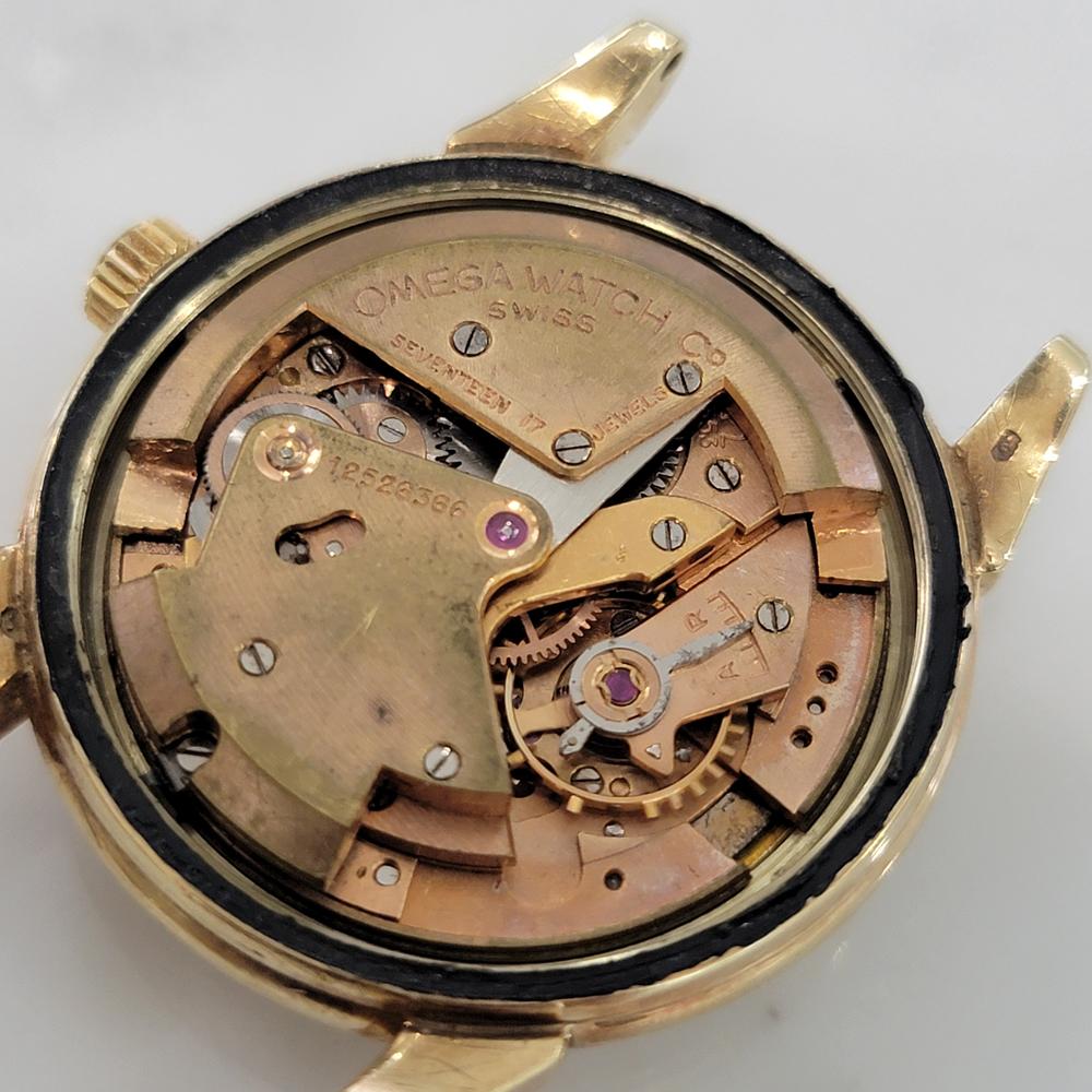 Mens Omega Seamaster Calendar 2627SC 35mm 14k Gold Bumper Automatic 1950s RA402 7