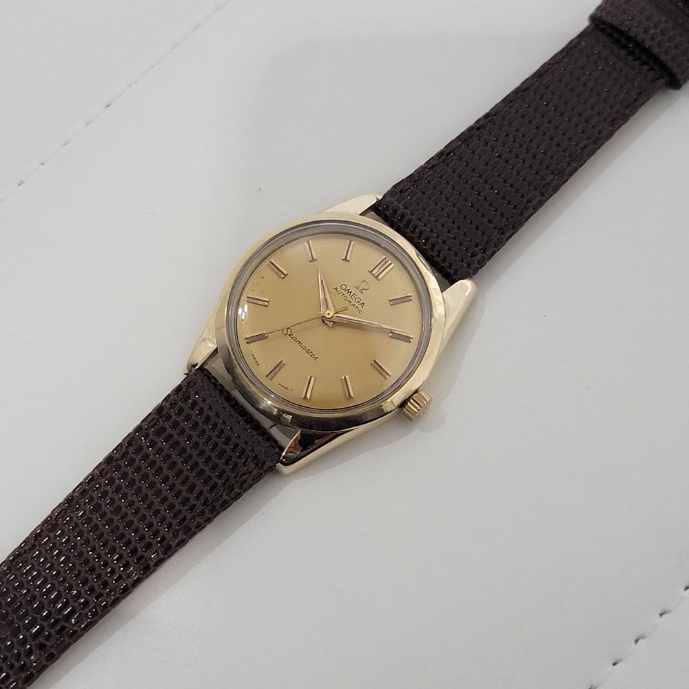 Mens Omega Seamaster Ref 2975 35mm 18k Gold Automatic 1950s Swiss Vintage RA406 3