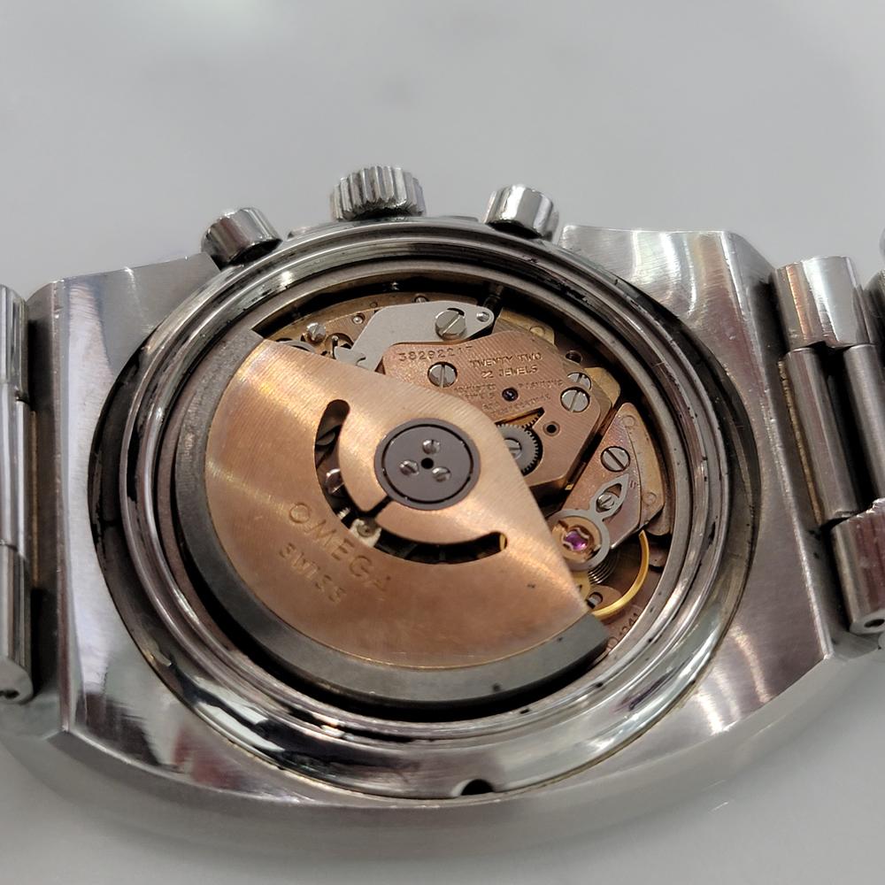 Mens Omega Speedmaster 125 Automatic Chronograph 1970s All Original JM3 For Sale 7