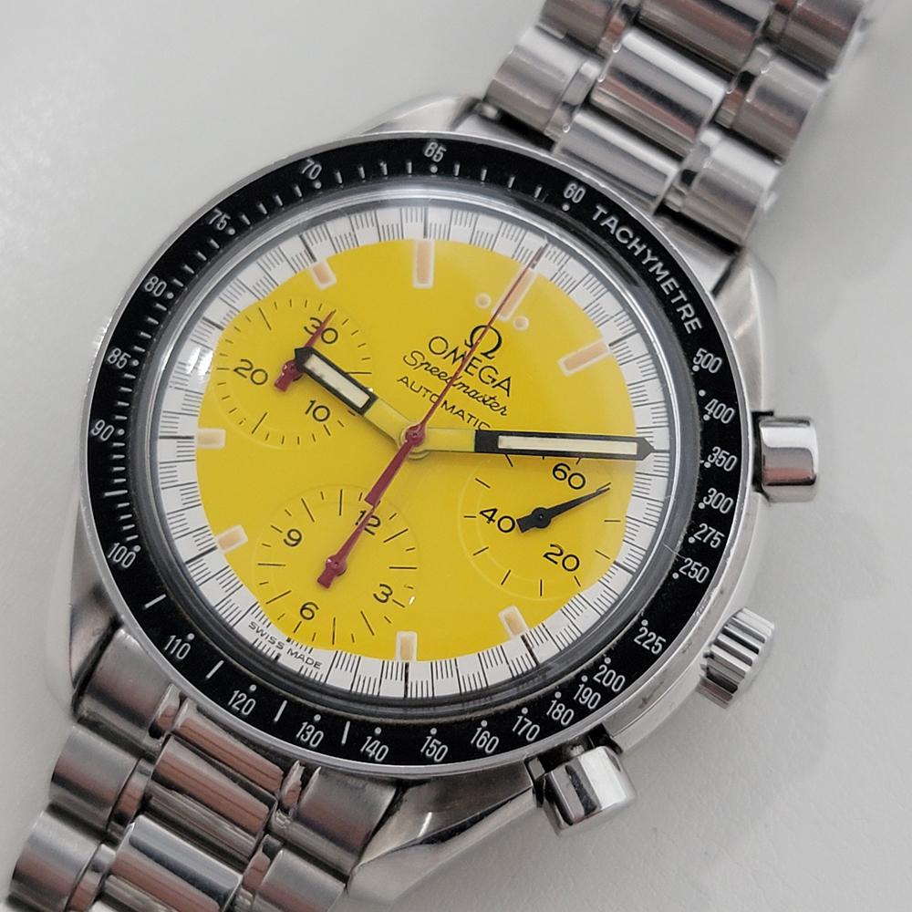 Men's Mens Omega Speedmaster 351012 39mm Schumacher Automatic 1990s All Original RA383 For Sale