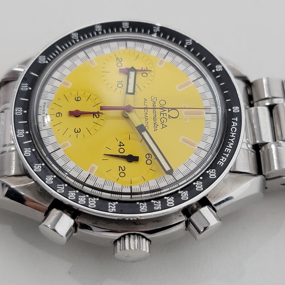 Mens Omega Speedmaster 351012 39mm Schumacher Automatic 1990s All Original RA383 For Sale 1