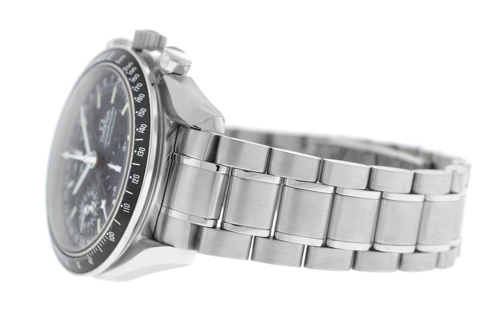 Men’s Omega Speedmaster 3520.50 Mark 40 Cosmos Calendar Chronograph Watch For Sale 2