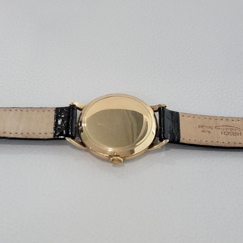 Mens Omega Tresor Ref 2684 14k Gold Manual Wind Dress Watch 1950s JM13 1