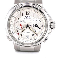 Herren Oris Edelstahl Schweizer Automatik-Chronograph Exhibition Armbanduhr für Herren