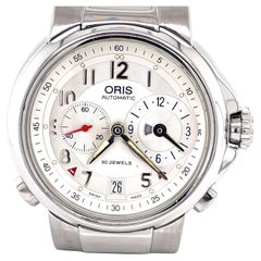Men's Oris Stainless Steel Swiss Automatic Chronograph Exhibition Wrist Watch