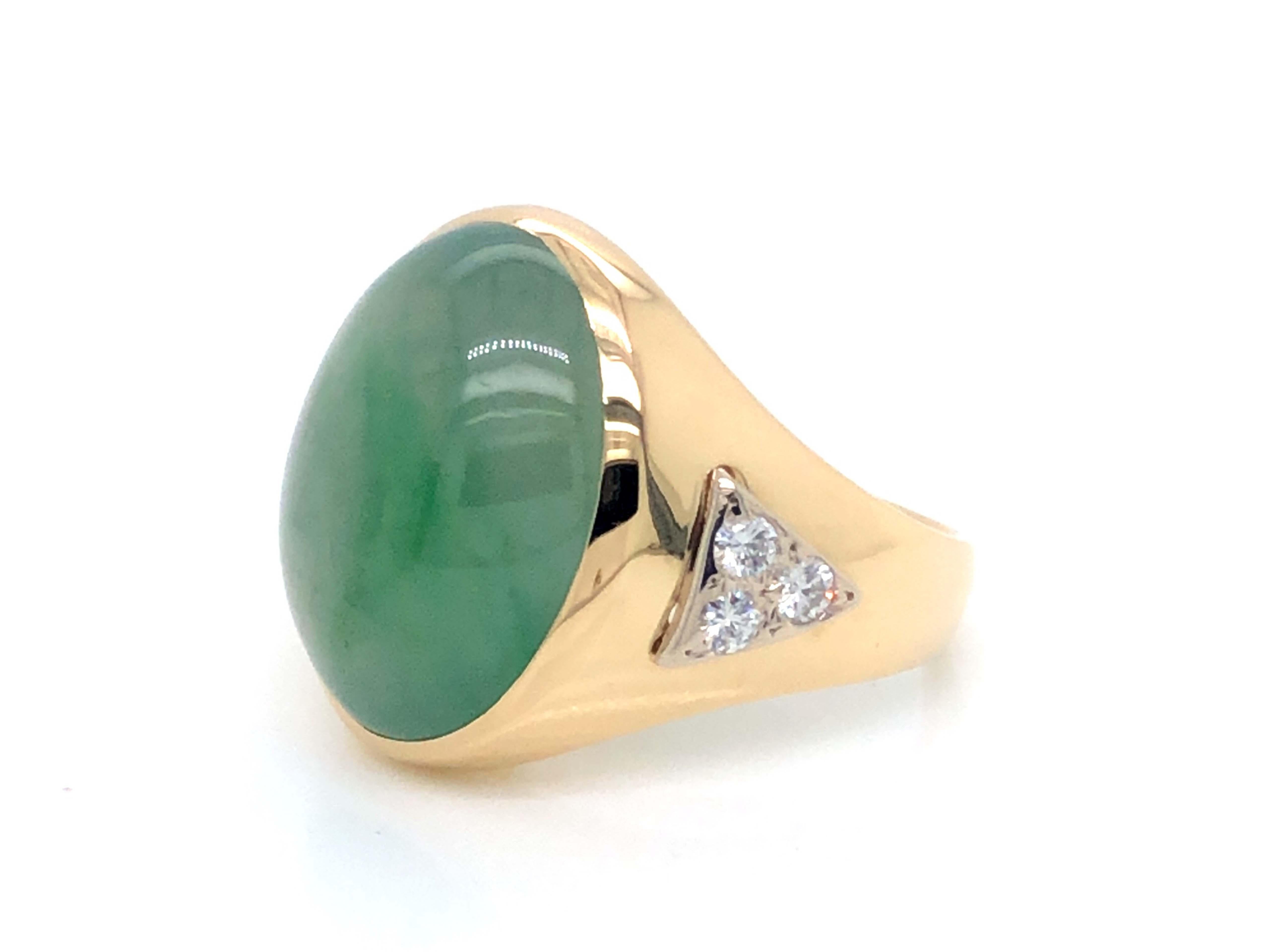 jade gold ring for men