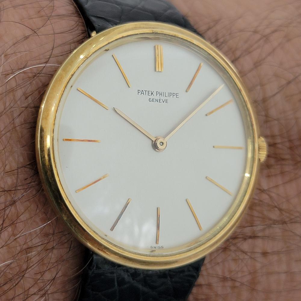 Mens Patek Philippe Calatrava 2591 18k Gold Manual-Wind 1960s Swiss RJC107 4