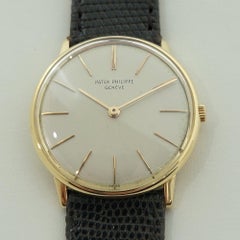 Mens Patek Philippe Calatrava 3536 18k Solid Gold 33mm Manual Wind 1960s RA481