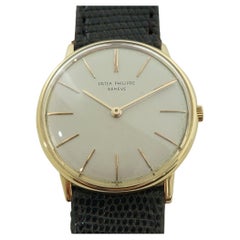 Mens Patek Philippe Calatrava 3536 18k Solid Gold 33mm Manual Wind 1960s RA481