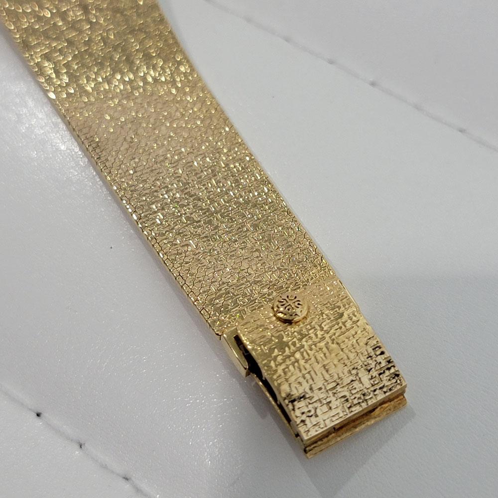 Men's Mens Patek Philippe Gondolo 3491/3 18k Gold Hand Wind W Box 1960s RA344