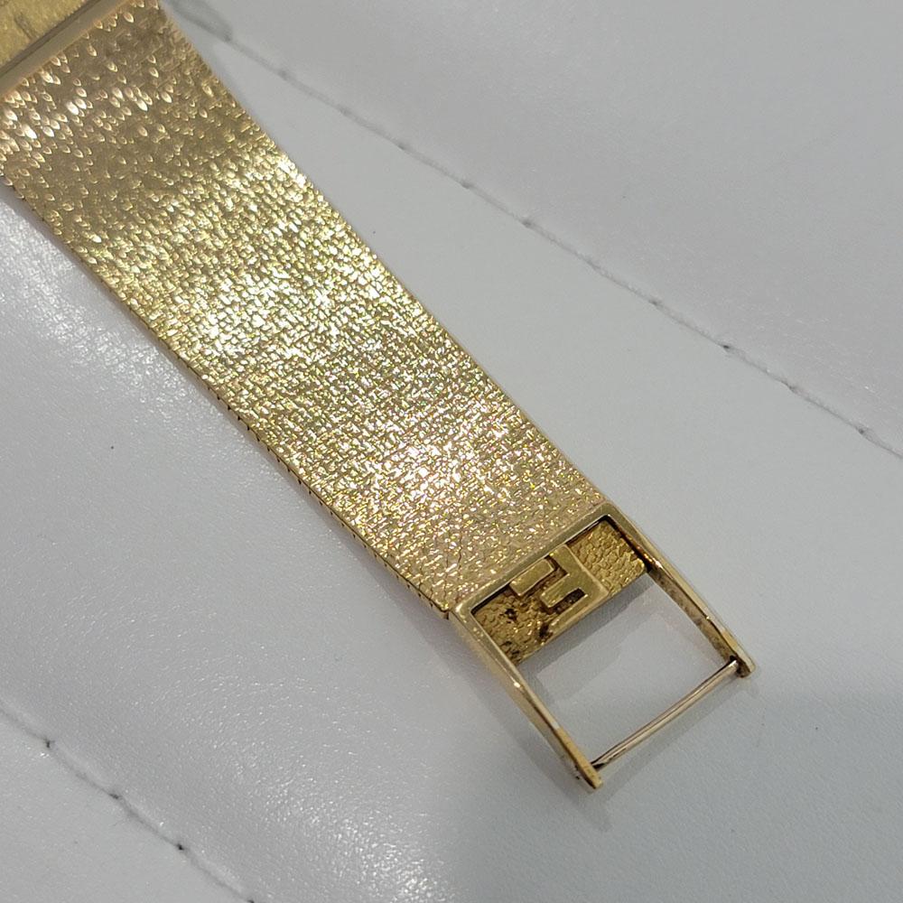 Mens Patek Philippe Gondolo 3491/3 18k Gold Hand Wind W Box 1960s RA344 1