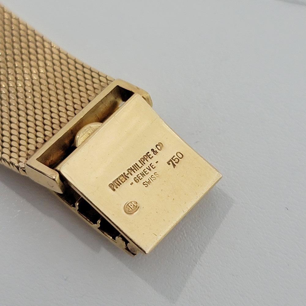 Mens Patek Philippe Gondolo 3491/3 18k Gold Hand Wind W Box 1960s RA344 2