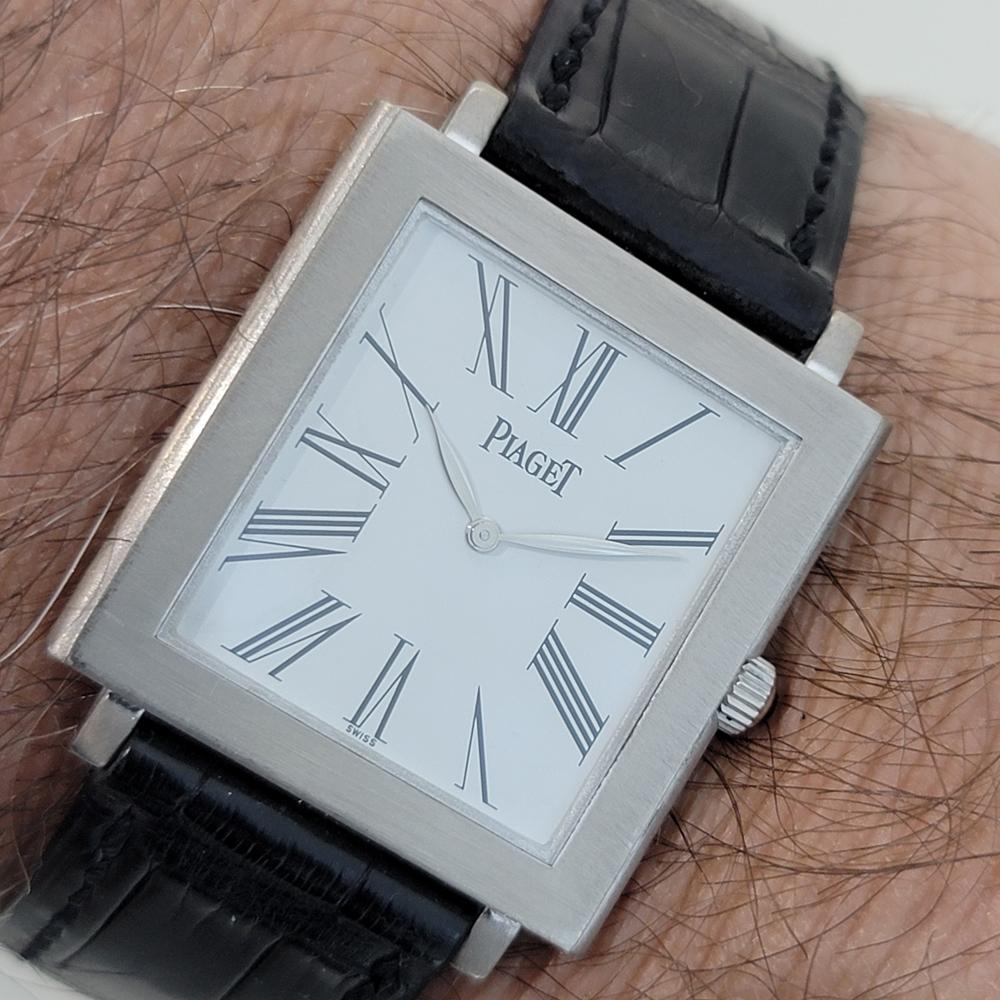 Mens Piaget 18k Altiplano Mecanique ref 9930 30m x 36mm Auto 1990s Swiss NA410 8