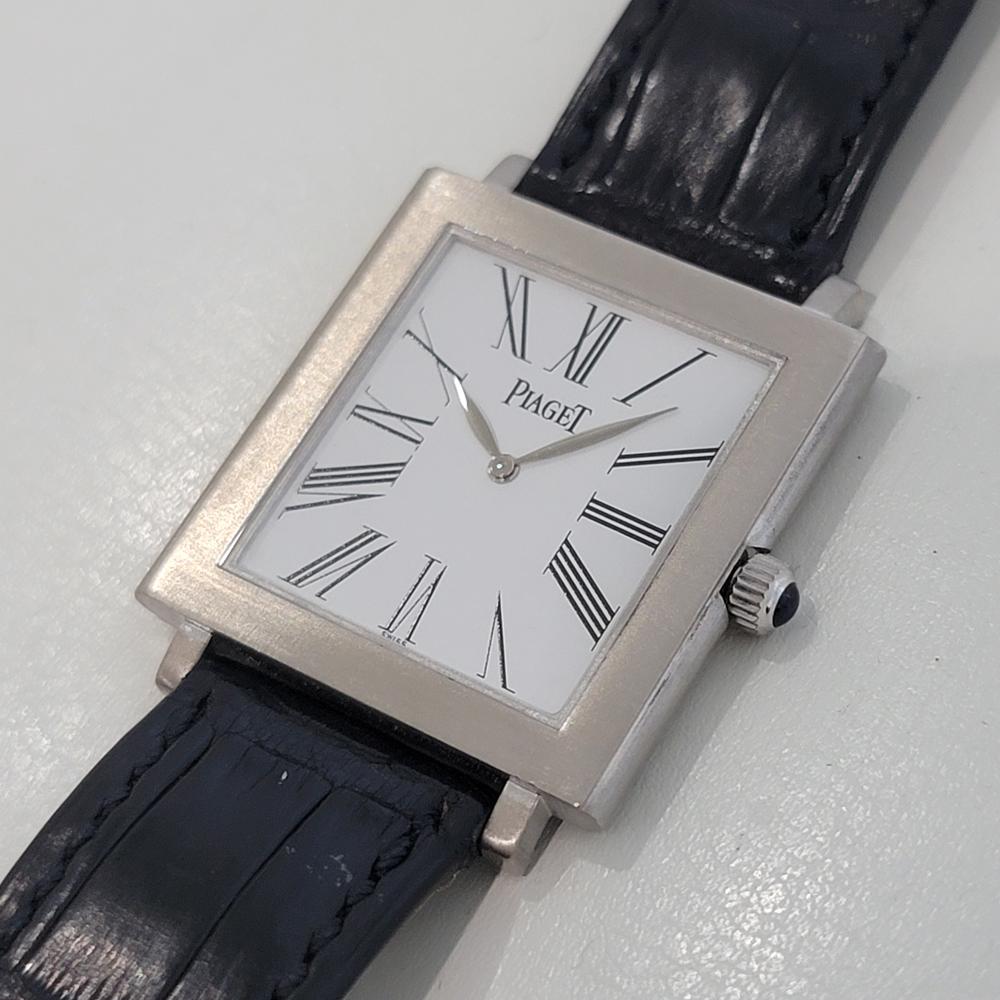 Men's Mens Piaget 18k Altiplano Mecanique ref 9930 30m x 36mm Auto 1990s Swiss NA410
