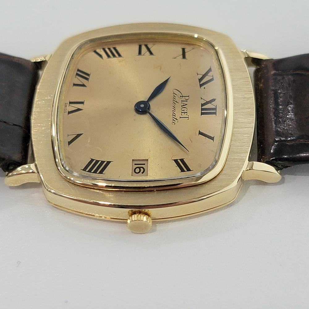 Herren Piaget Ref 13432 18k Gold automatisch Kleid 1970er Alle Original RA300 (Retro)