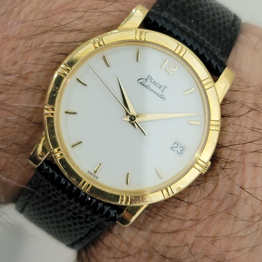 Piaget Réf. 15923 Dancer en or massif 18 carats, date automatique, années 1990, suisse RA527 en vente 7