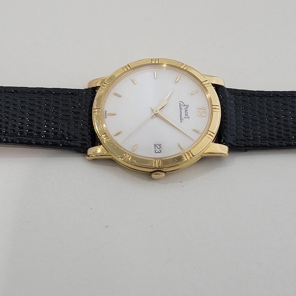 Piaget Réf. 15923 Dancer en or massif 18 carats, date automatique, années 1990, suisse RA527 Pour hommes en vente