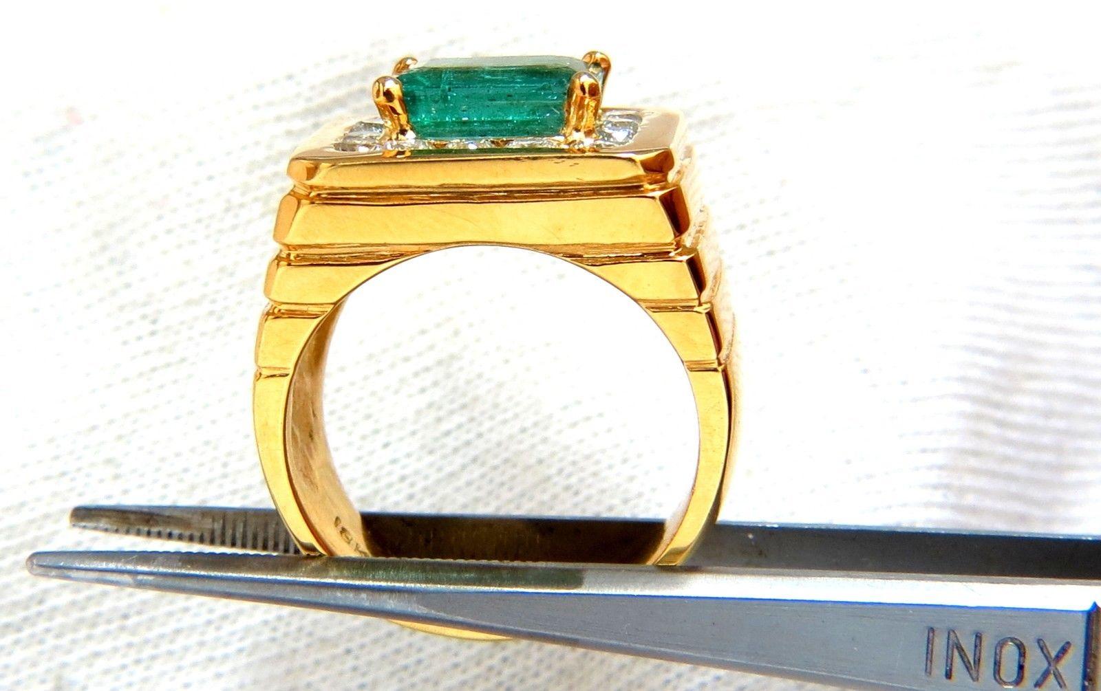 mens emerald pinky ring