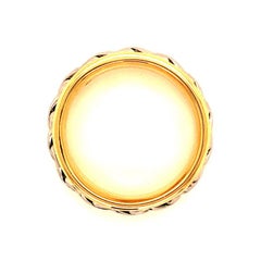 Mens Platinum 2-Toned Braided Wedding Band