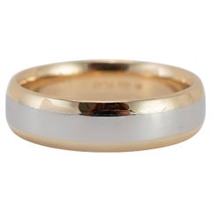 Men’s Platinum and 18K Yellow Gold Wedding Band Ring