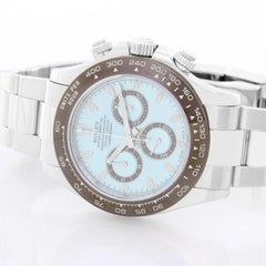 Men's Platinum Rolex Daytona Watch 116506 with Glacier Blue Dial