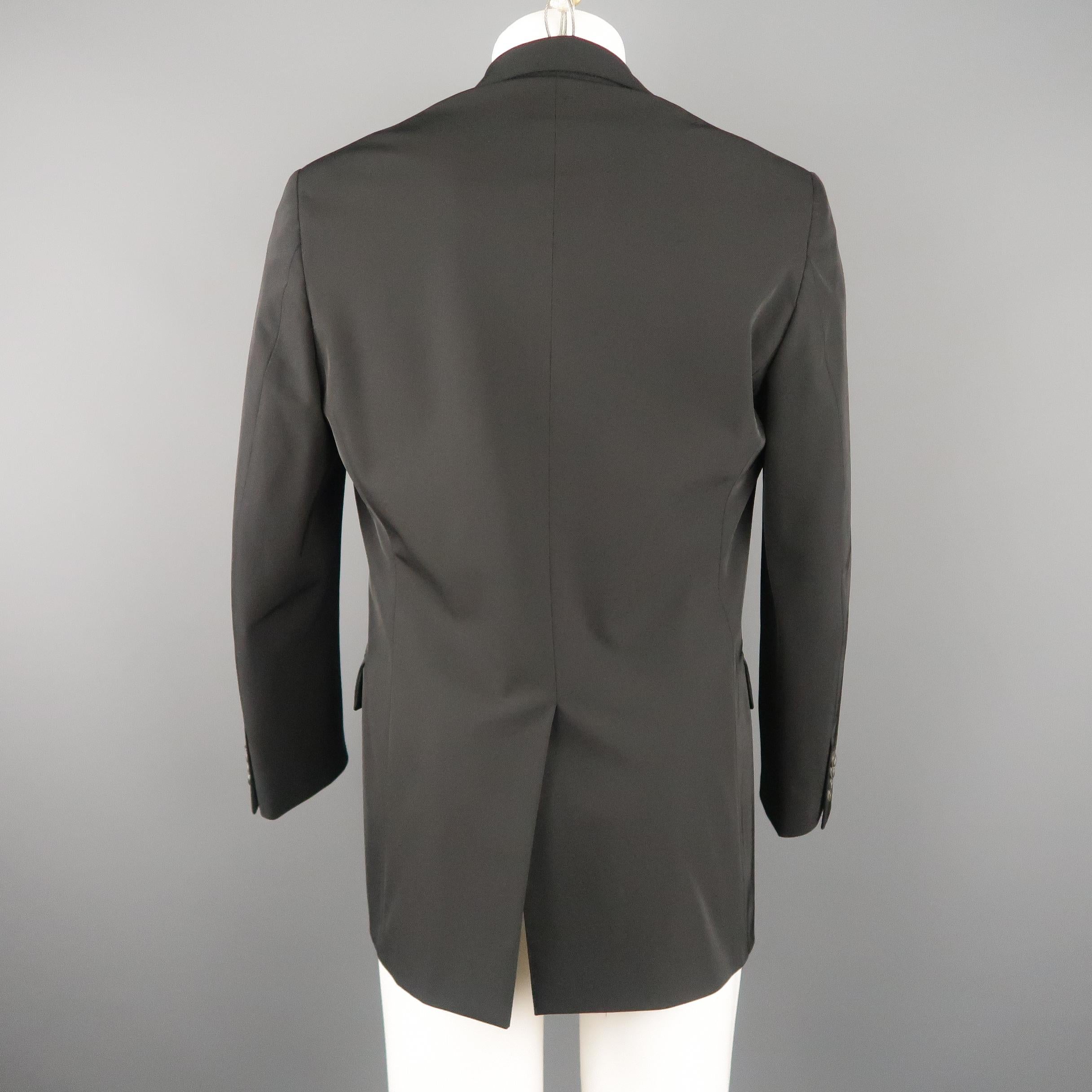 Men's PRADA 40 Black Polyester Blend Sport Coat 1