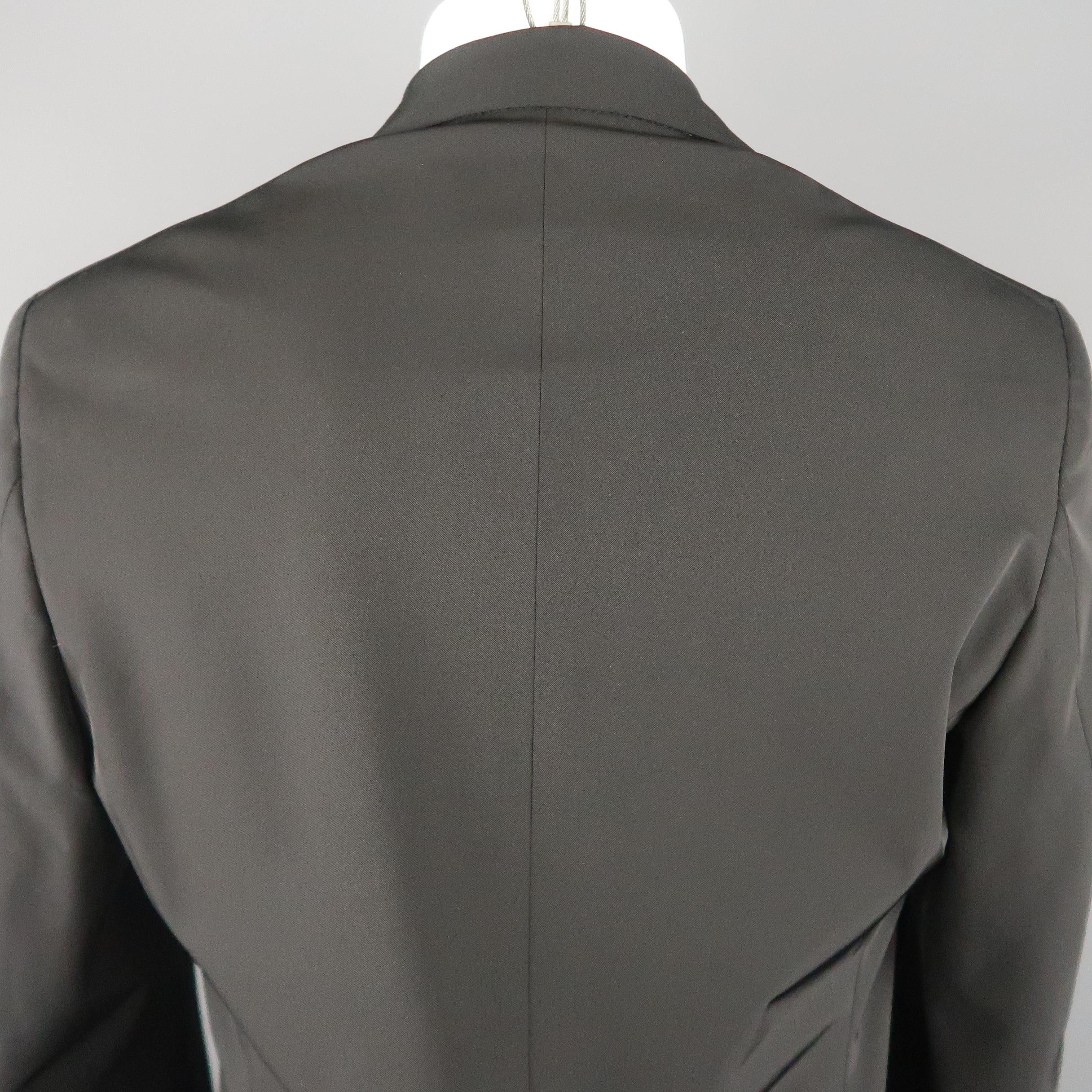 Men's PRADA 40 Black Polyester Blend Sport Coat 2