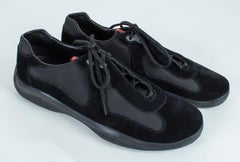 Men’s Prada America’s Cup Suede Low Top Sneaker, 21st Century