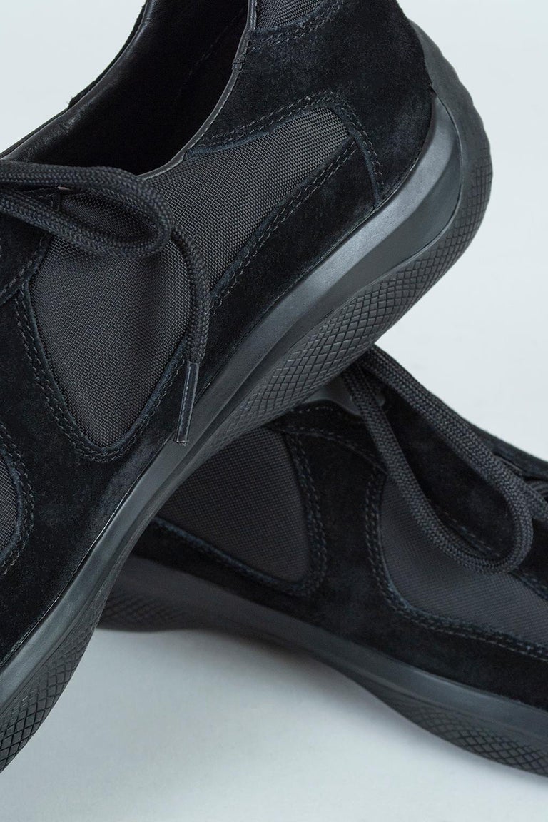 prada americas cup suede sneaker
