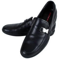 Men’s Prada Calfskin Engraved Buckle Loafer, 21st Century