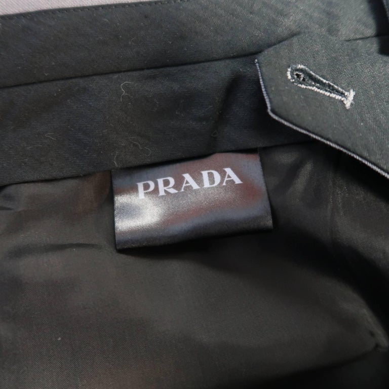 Men's PRADA Size 30 Grey Solid Mohair / Wool Dress Pants at 1stDibs ...