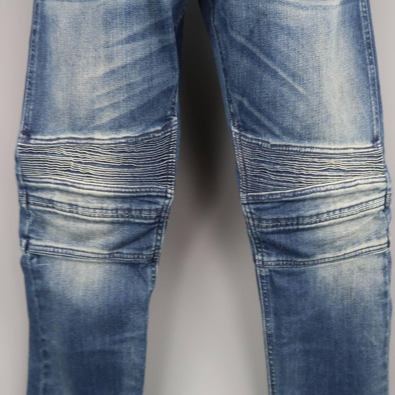 Men's RALPH LAUREN Size 32 Washed Denim Motorcycle Knee Pad Jeans at 1stDibs motorcycle knee