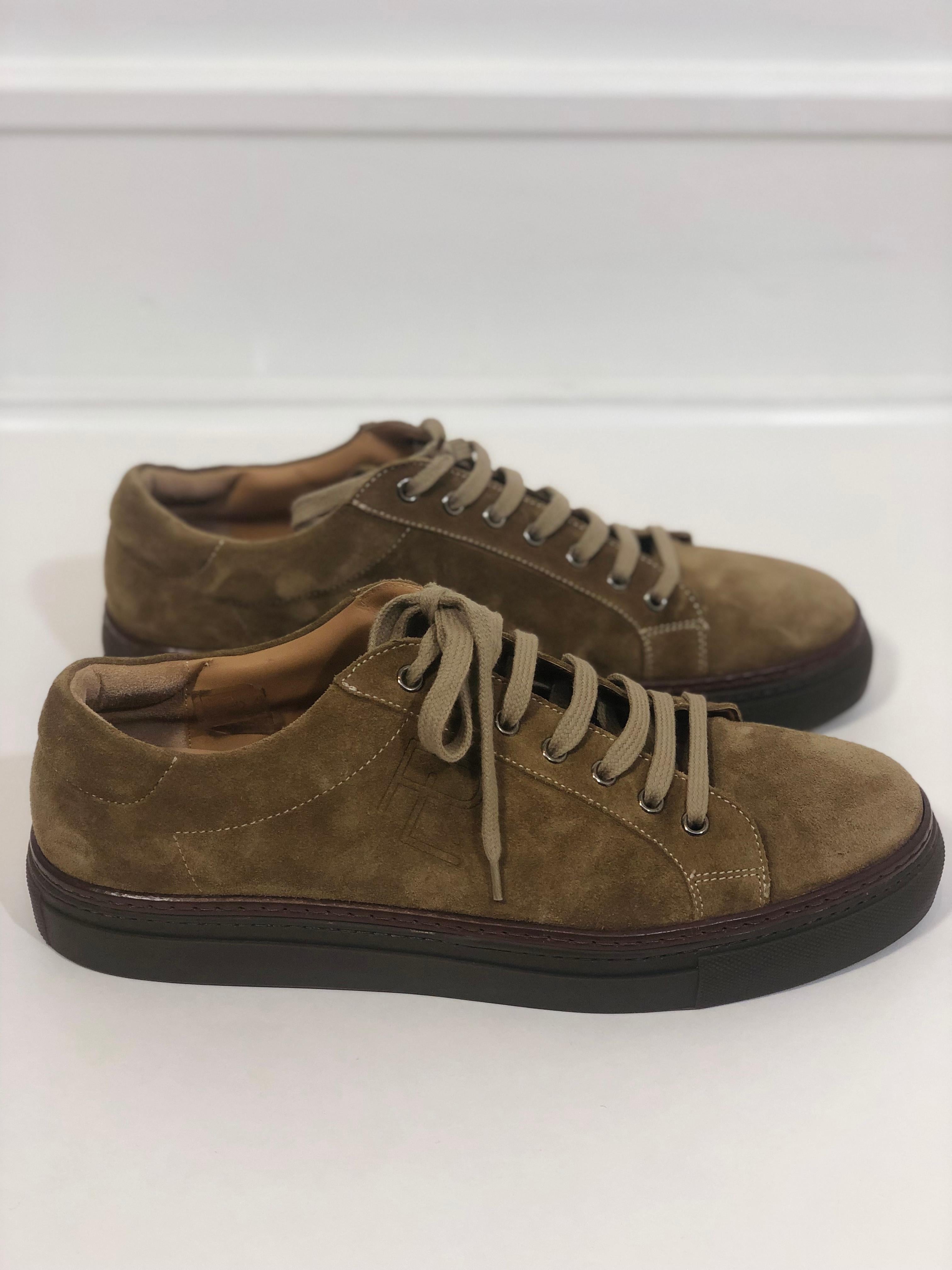 Brown Men's Ralph Lauren Suede Sneakers
