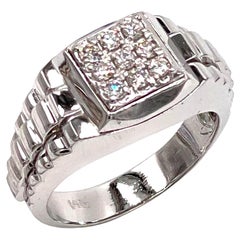 Anello da uomo 14K con diamanti