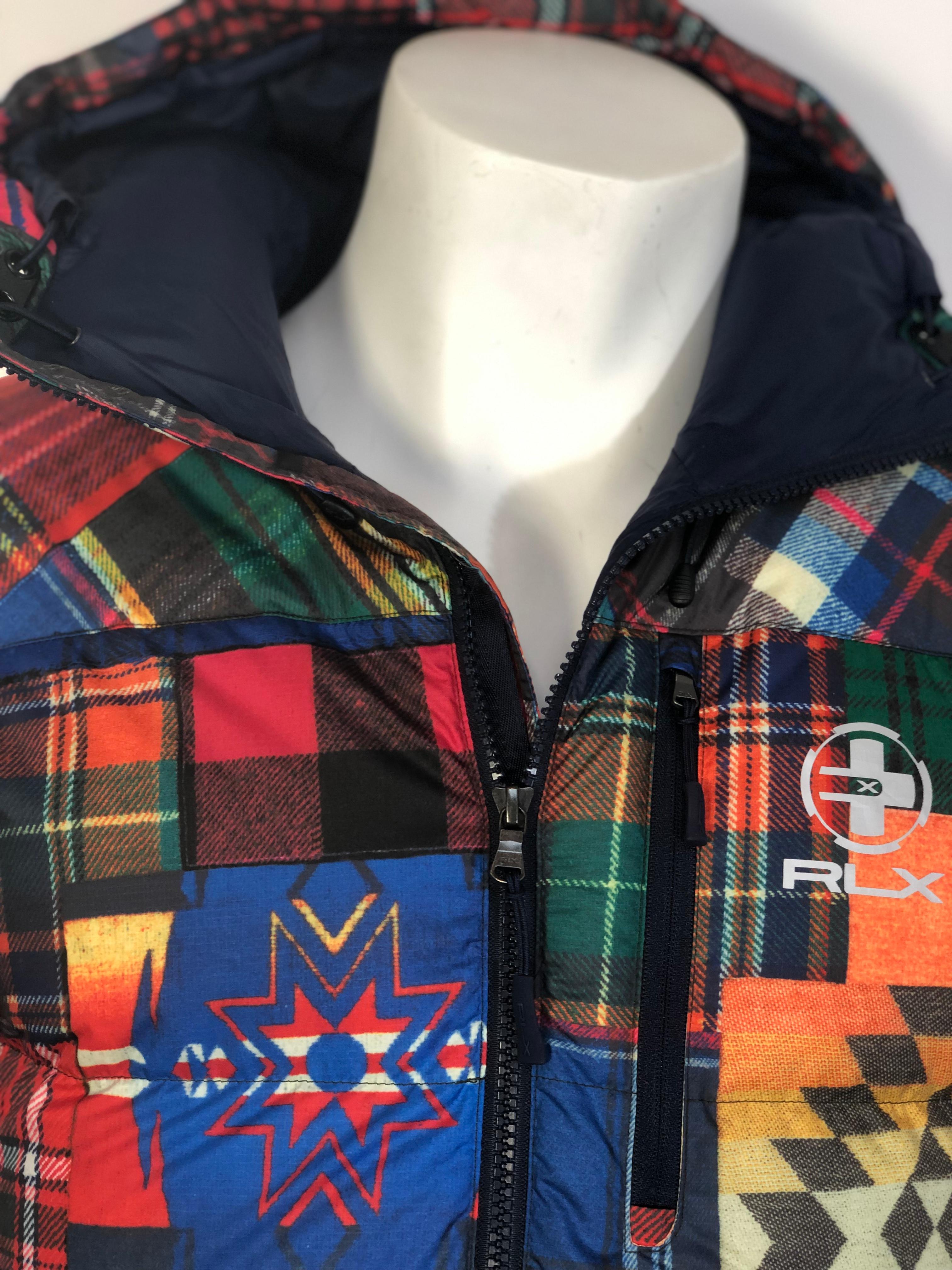 ralph lauren plaid down jacket