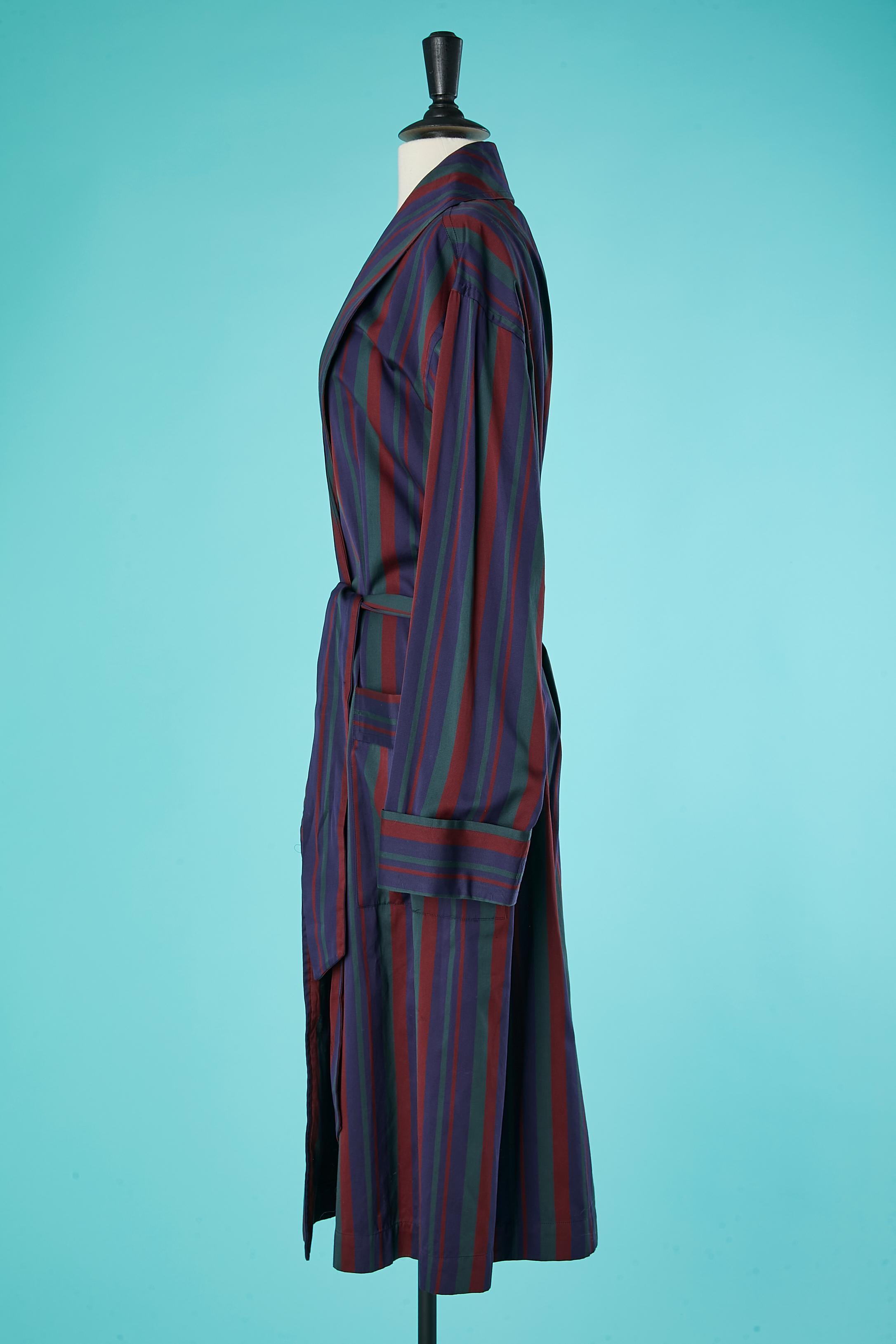 Men's  Robe in striped cotton Yves Saint Laurent Pyjamas  In Excellent Condition In Saint-Ouen-Sur-Seine, FR