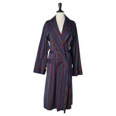 Männer  Robe aus gestreifter Baumwolle Yves Saint Laurent Pyjamas 