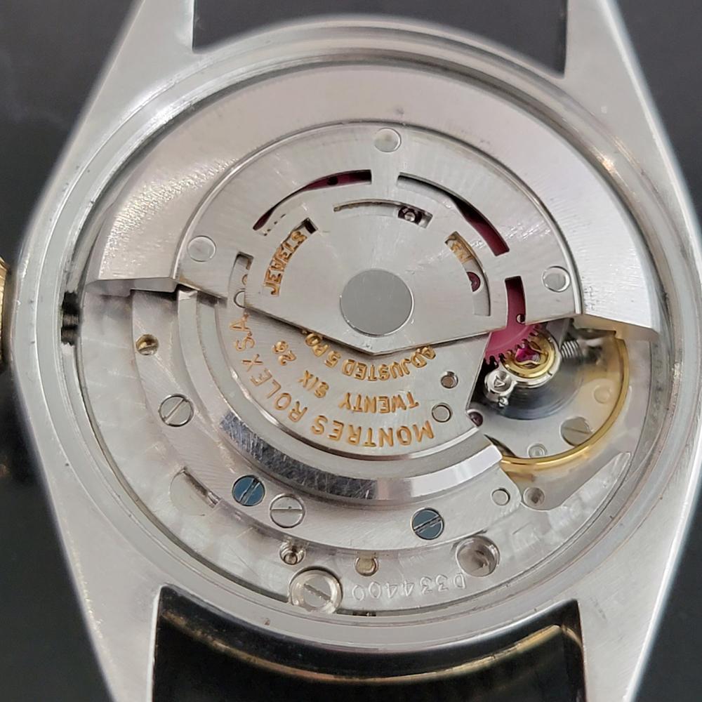 Mens Rolex 1500 Oyster Perpetual Date 14k Gold ss 1960s Automatic Vintage RA168B en venta 7